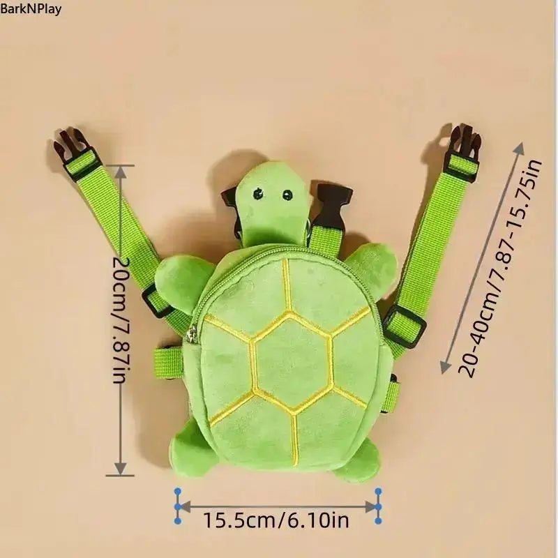 Turtle Plush Outdoor Animal Carrier Backpack with Safety Leash Harness for Small Dogs & Cats, Adjustable for Hiking & Travel, Hike Carry, Plush Fabric, Puppy Carrier, Plastic, Comfortable, Turtle Shape
