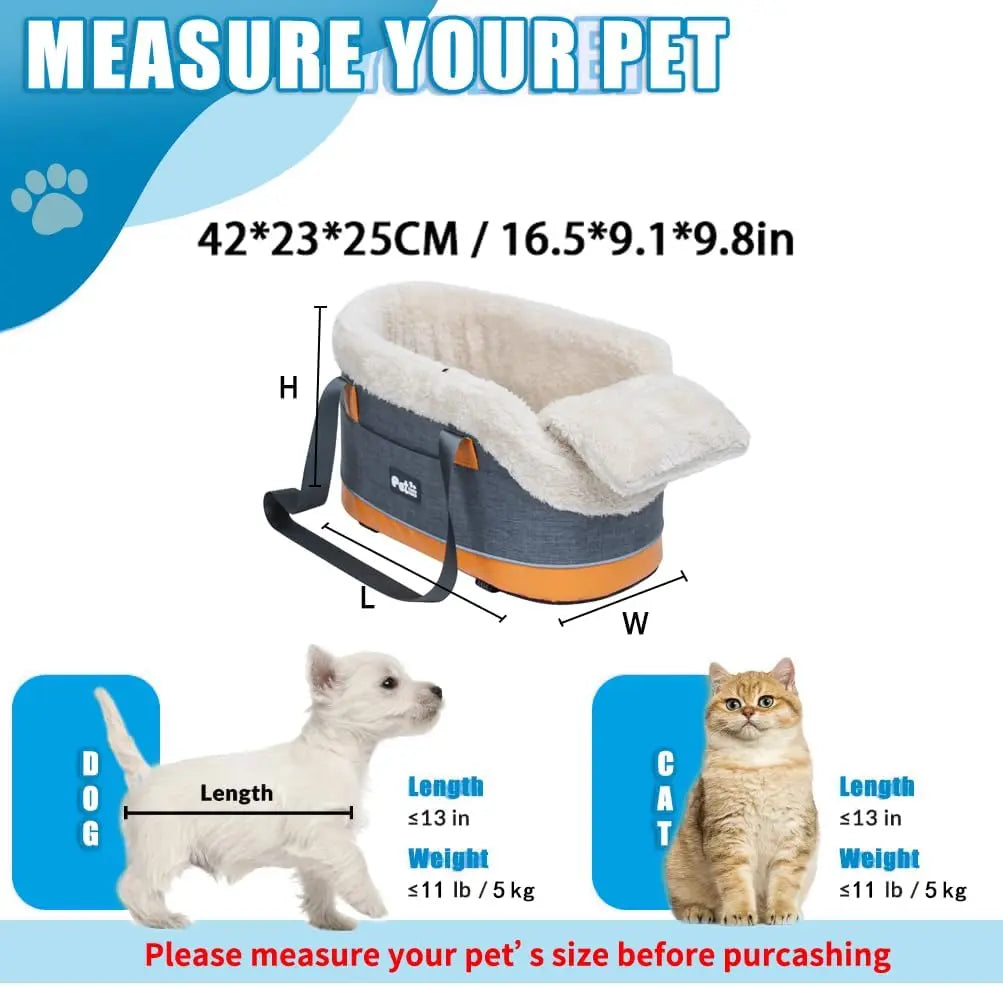 Pet Car Car Bag Safety Seat Central Control Pet Nest Bag Armrest Box Cat and Dog Bag