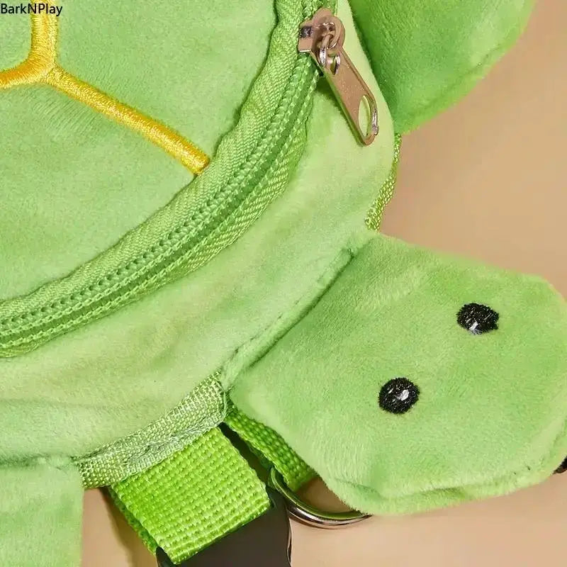 Turtle Plush Outdoor Animal Carrier Backpack with Safety Leash Harness for Small Dogs & Cats, Adjustable for Hiking & Travel, Hike Carry, Plush Fabric, Puppy Carrier, Plastic, Comfortable, Turtle Shape